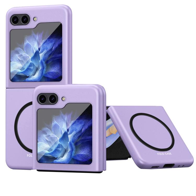Funda magnética MagSafe a prueba de golpes para Samsung Galaxy Z Flip7 5G (morado)