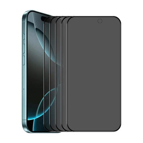 ENKAY Hat-Prince - Protector de pantalla de vidrio templado antimirones de 28° para iPhone 17 Pro (5 unidades)