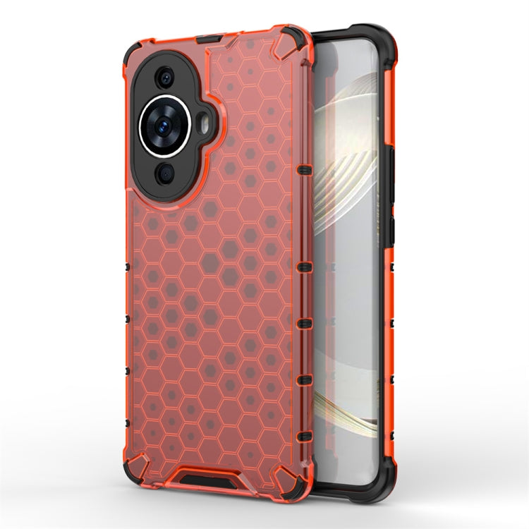Estuche para Huawei Nova 11 Pro 4G a Prueba de Golpes Honeycomb (Rojo)