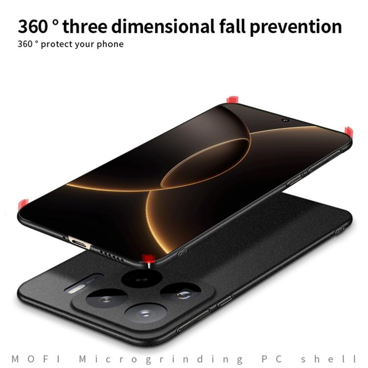 Funda ultrafina de PC esmerilada con todo incluido para Xiaomi 15S Pro MOFI Fandun Series (gris)