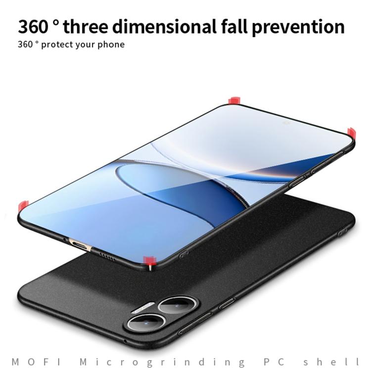 Funda ultrafina de PC esmerilada con todo incluido para Redmi Turbo4 Pro MOFI Fandun Series (roja)