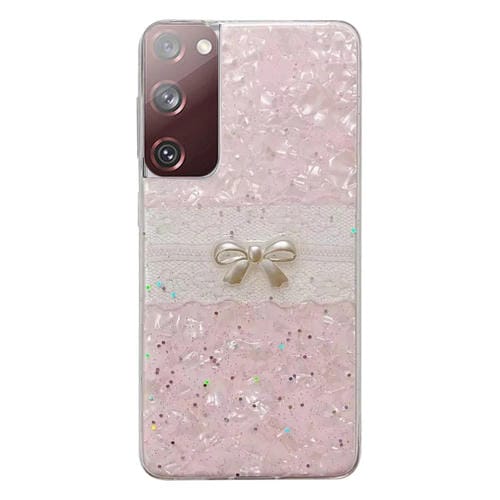 Funda Protectora para Samsung Galaxy S20 FE Shell Pattern Bow TPU (Rosa)