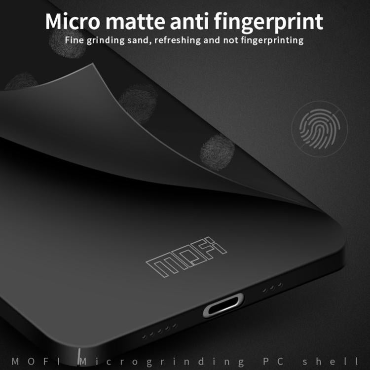 Funda rígida policarbonato Mofi iPhone 16E protección ultrafina (Negra)