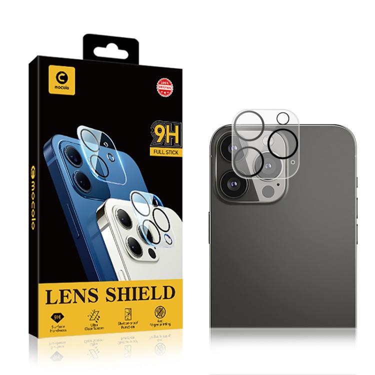 Película de Vidrio Templado para Lente de Cámara Mocolo 3D 9H iPhone 16 Pro/16 Pro Max