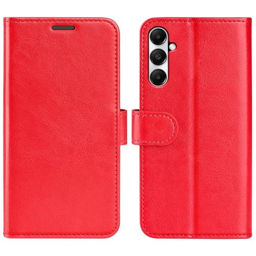 Funda de teléfono Samsung Galaxy A05S R64 cuero con tapa horizontal textura (Rojo)