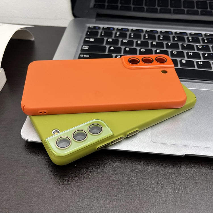 Para Samsung Galaxy S23 5G Leather Oil PC Estuche rígido para teléfono con todo incluido (verde)