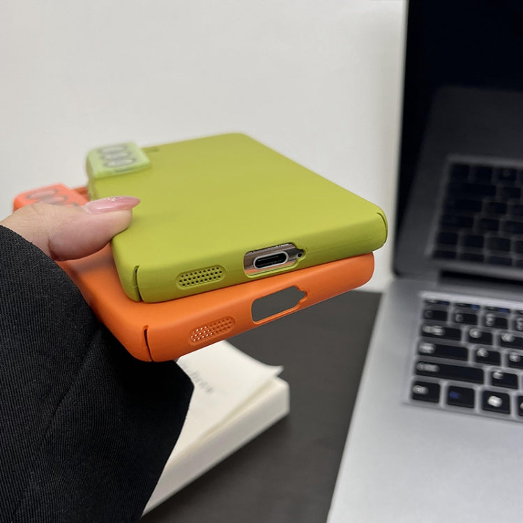 Para Samsung Galaxy S23 5G Leather Oil PC Estuche rígido para teléfono con todo incluido (verde)