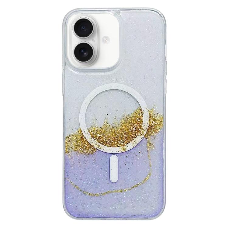 Funda Híbrida TPU con Magsafe para iPhone 16 (Morado)
