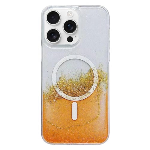 Funda híbrida TPU con Magsafe para iPhone 16 Pro (Naranja)
