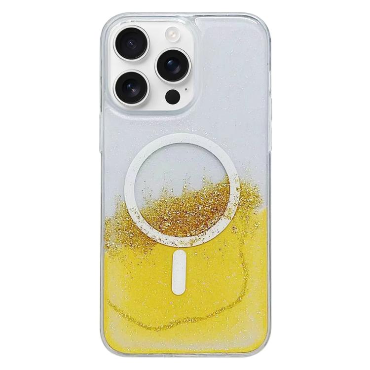 Funda híbrida TPU con Magsafe para iPhone 16 Pro Max (Amarilla)