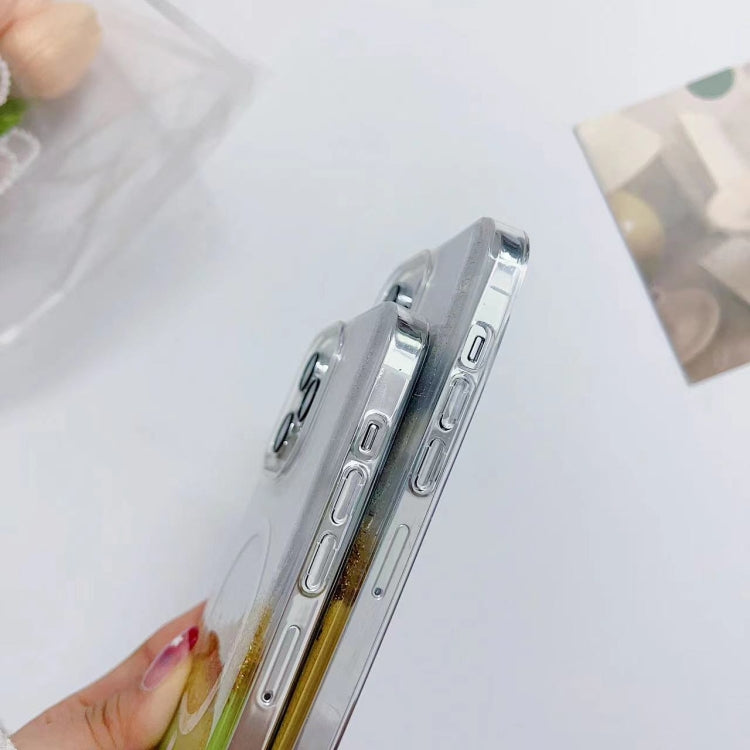 Funda híbrida TPU con Magsafe para iPhone 16 Pro (Naranja)