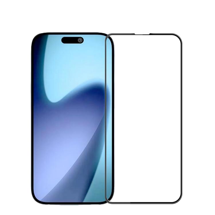Película de vidrio templado MOFI 9H 3D para pantalla curva a prueba de explosiones para iPhone 17 Air (negro)