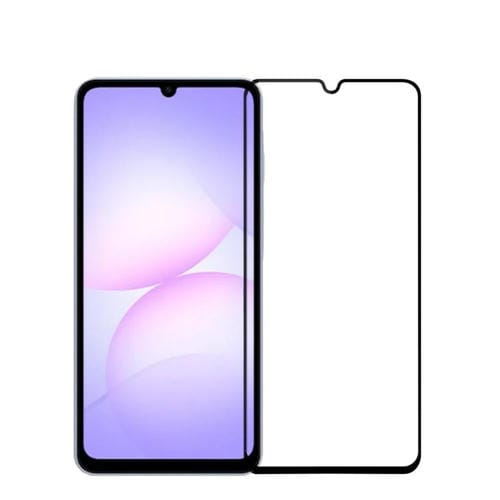 PINWUYO 9H 2.5D - Película de vidrio templado de pantalla completa para Samsung Galaxy A07 4G (negro)