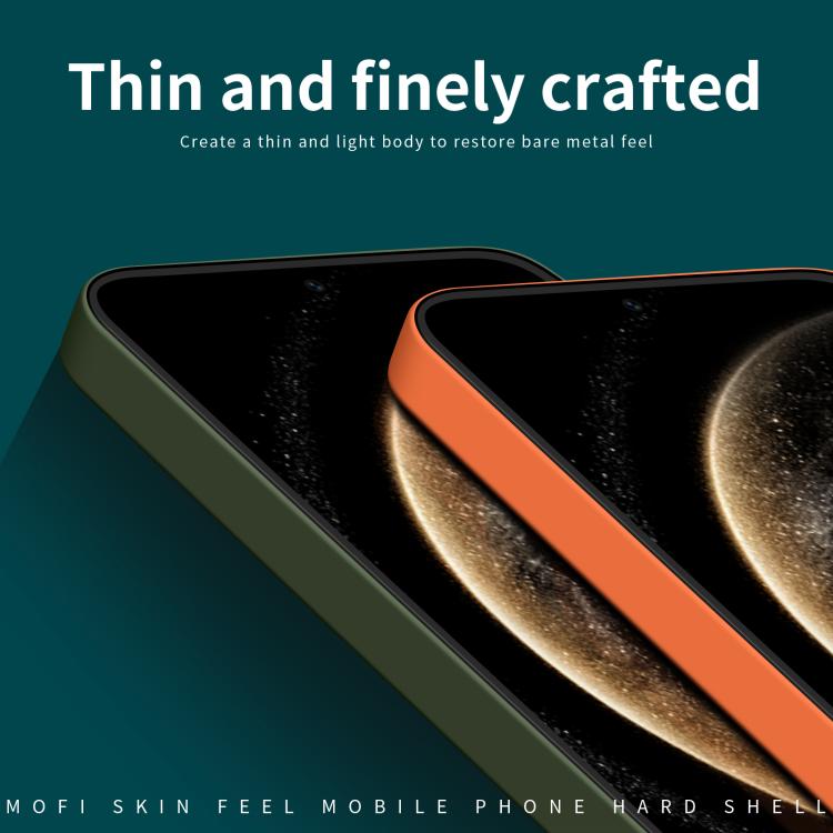 Funda para Teléfono Huawei Mate 70 Mofi Qin Series con PC Tacto Agradable (Naranja)