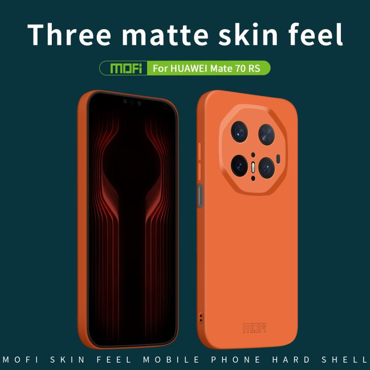 Funda para Teléfono Huawei Mate 70 Rs Mofi Qin Series con PC y Tacto Agradable (Beige)