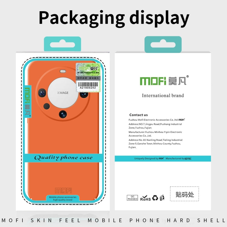 Funda de PC con diseño integral para Huawei nova 14 MOFI Qin Series (negro)