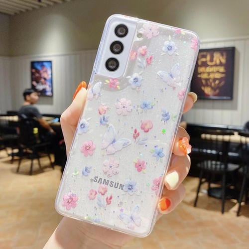 Funda para Samsung Galaxy A55 TPU Epoxi Floral D06 Amor de Mariposa