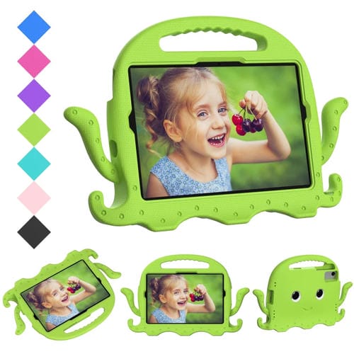 Funda híbrida Eva con correa para Tablet Samsung Galaxy Tab A9+ X210/X216/X218 a prueba de golpes (Verde Hierba)