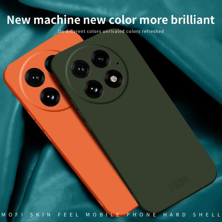 Funda para Teléfono OnePlus 13 Mofi Qin Series con PC y Tacto Agradable (Naranja)