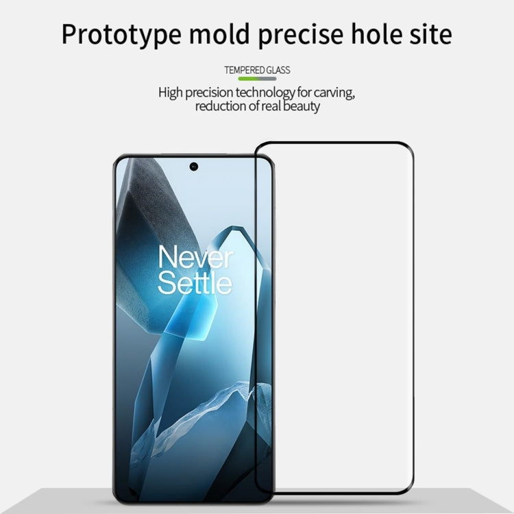 Película de Vidrio Templado Mofi 9H 3D Curvatura En Caliente para OnePlus 13 (Negro)