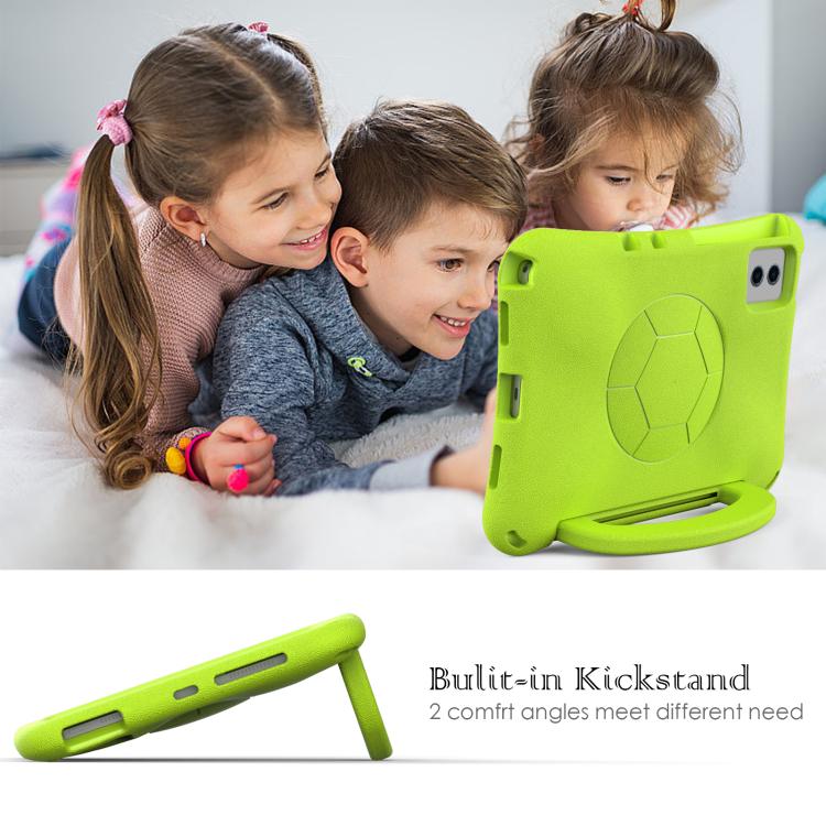 Funda de EVA a prueba de golpes para Xiaomi Redmi SE 11 2025/Pad 2 con forma de balón de fútbol (verde hierba)