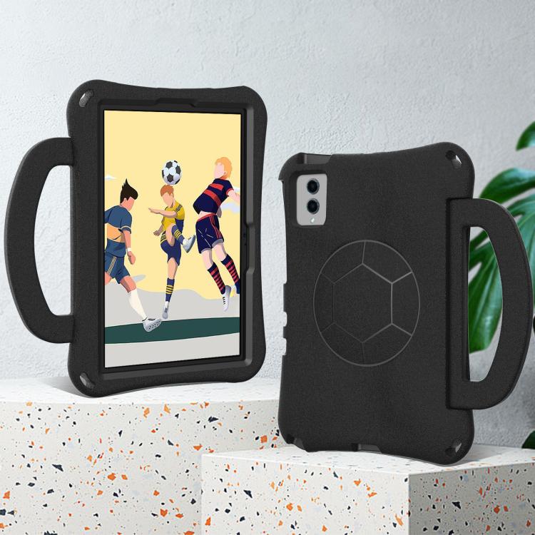 Funda de EVA a prueba de golpes con forma de balón de fútbol para Xiaomi Redmi SE 11 2025/Pad 2 (negra)
