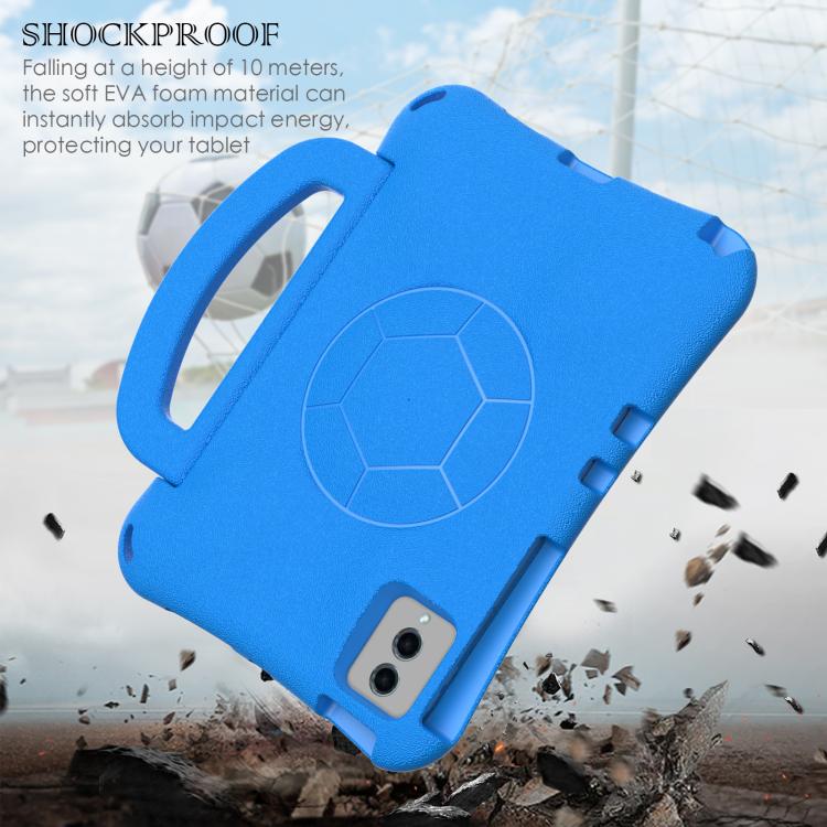 Funda de EVA a prueba de golpes con forma de balón de fútbol para Xiaomi Redmi SE 11 2025/Pad 2 (azul)