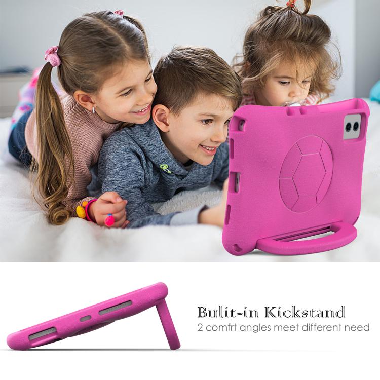 Funda de EVA a prueba de golpes para Xiaomi Redmi SE 11 2025/Pad 2 con forma de balón de fútbol (rosa)