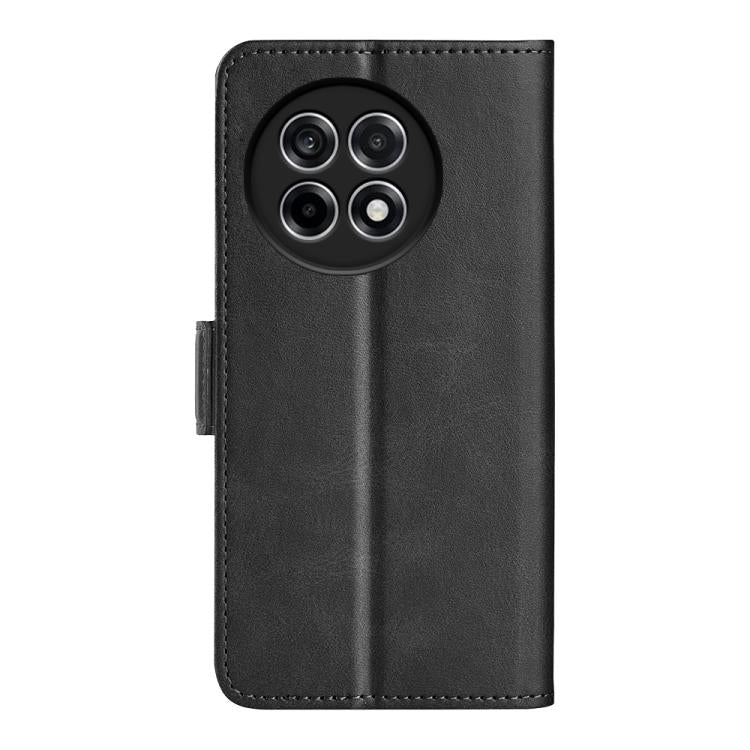 Funda de Cuero para OnePlus Ace 5 Pro con Tapa Horizontal y Hebilla Magnética (Negra)