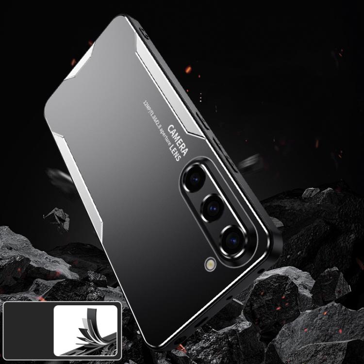 For Samsung Galaxy A17 5G Blade Series TPU Hybrid Metal Phone Case(Gold)