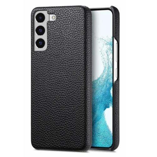 Funda Trasera Samsung Galaxy S22+ 5G Litchi Oil Edge Cuero (Negro)