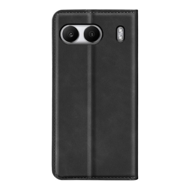 Funda de Cuero con Ventosa Magnética para OnePlus Nord 4 Retro-Skin (Negra)