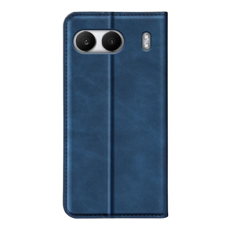 Funda de Cuero con Ventosa Magnética para OnePlus Nord 4 Retro-Skin (Azul Oscuro)