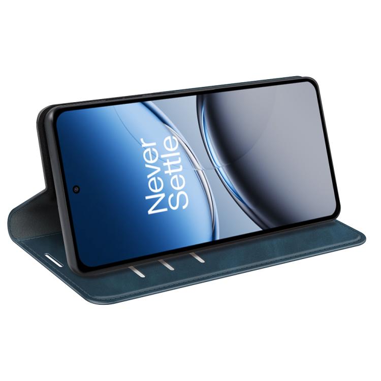 Funda de Cuero con Ventosa Magnética para OnePlus Nord 4 Retro-Skin (Azul Oscuro)