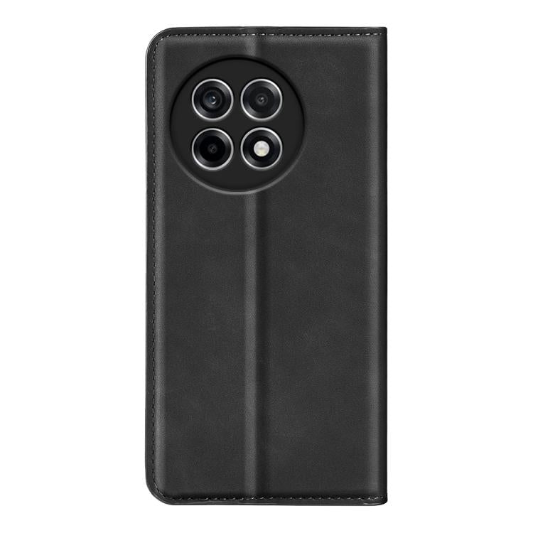 Funda de Cuero con Ventosa Magnética para OnePlus Ace 5 Pro Retro-Skin (Negra)