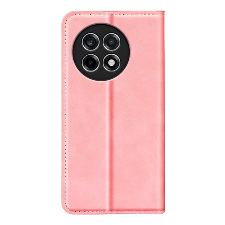 Funda de Cuero con Ventosa Magnética para OnePlus Ace 5 Pro Retro-Skin (Rosa)