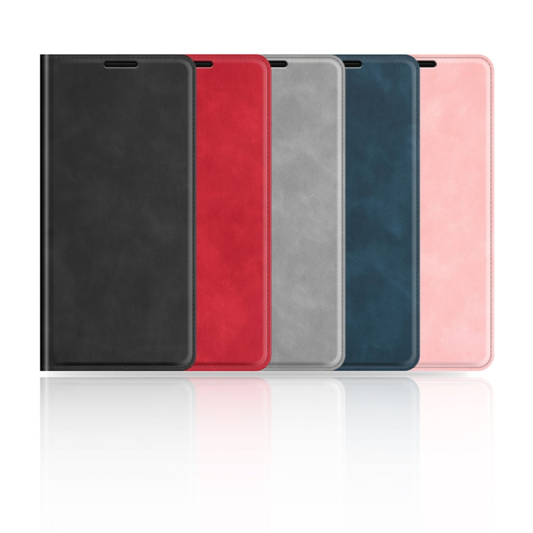 Funda de Cuero con Ventosa Magnética OnePlus Ace 5 Pro Retro-Skin (Azul Oscuro)