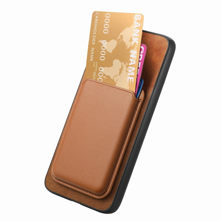 Funda para Teléfono Sony Xperia 10 Vi Retro Magsafe Card Bag PU con Tapa Trasera (Marrón)