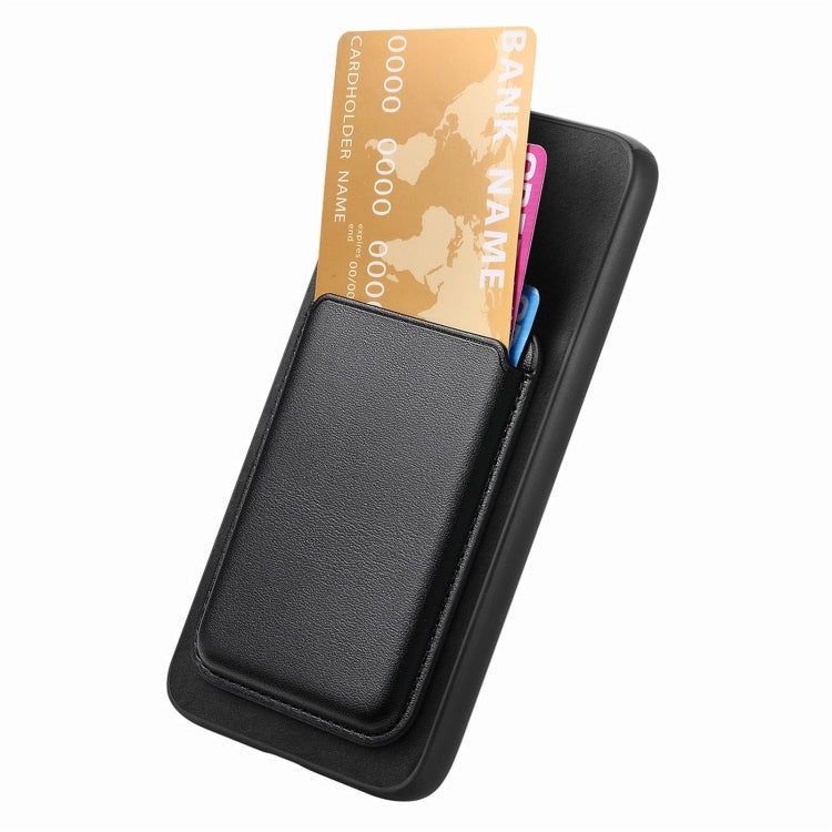 Funda para Teléfono Sony Xperia 10 Vi Retro Magsafe Card Bag PU con Tapa Trasera (Negra)