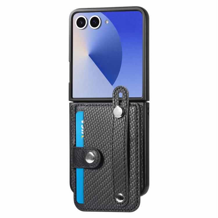 Funda trasera con función atril para Samsung Galaxy Z Flip7 5G, color negro