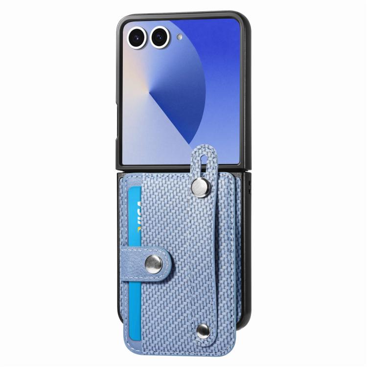 Funda trasera con función atril para Samsung Galaxy Z Flip7 5G, color azul