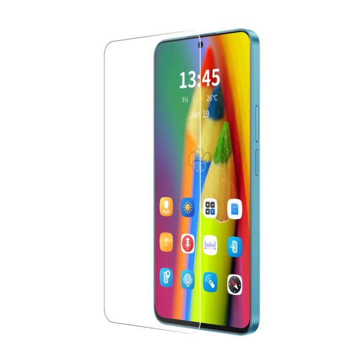 Película de vidrio templado ENKAY 9H con borde de arco grande y aluminio y silicio para Samsung Galaxy M56