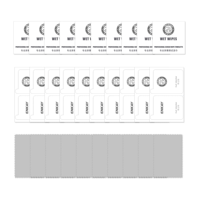 Película de Vidrio Templado 9H Enkay para OnePlus Nord 4 10 Piezas (Transparente)