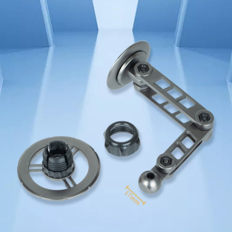 Soporte para Teléfono Móvil con Brazo Robótico Ajustable G198, Soporte Magnético para Parabrisas de Salpicadero de Coche (Gris)