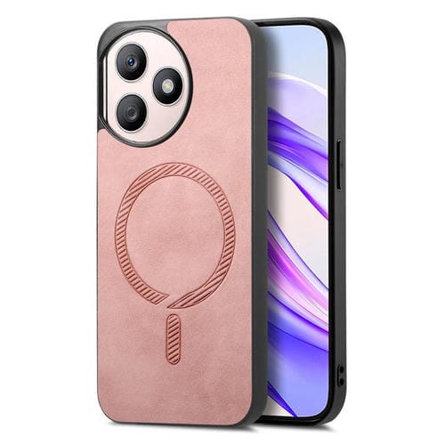 Funda Trasera Magnética de PU para Honor X50I+ (Rosa)