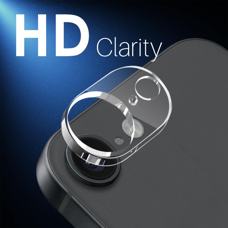 Protector de Lente de Cámara Northjo iPhone 16E Película de Vidrio Templado 3D HD (Transparente)