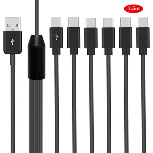 Cable Divisor USB 2.0 A a Tipo C 6 en 1 Junsunmay 1,5 m
