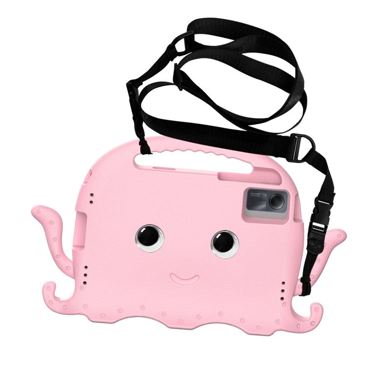 Funda híbrida de EVA para Xiaomi Redmi Pad 2/SE 11 2025, estilo pulpo, a prueba de golpes, con correa (rosa)