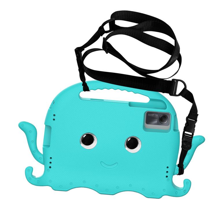 Funda híbrida de EVA para Xiaomi Redmi Pad 2/SE 11 2025, estilo pulpo, con correa y protección contra golpes (verde glacial)