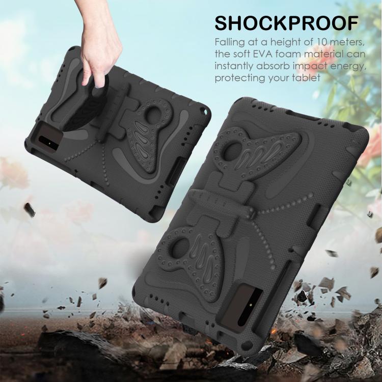Funda de EVA a prueba de golpes con soporte de mariposa para Xiaomi Redmi Pad 2/SE 11 2025 (negra)